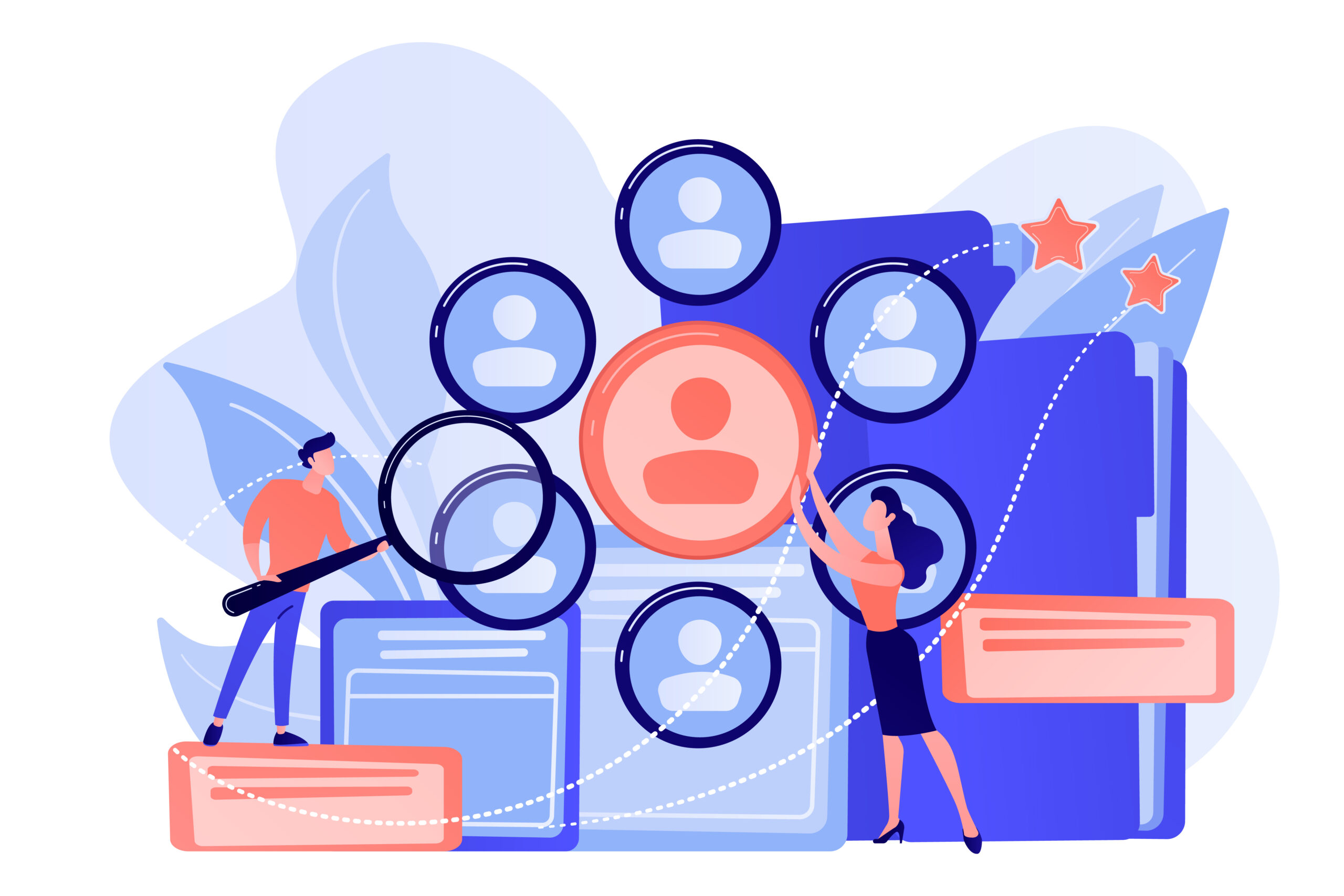 Human resources concept vector illustration.